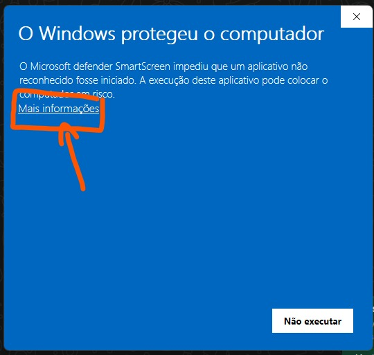 SmartScreen: Mais informações